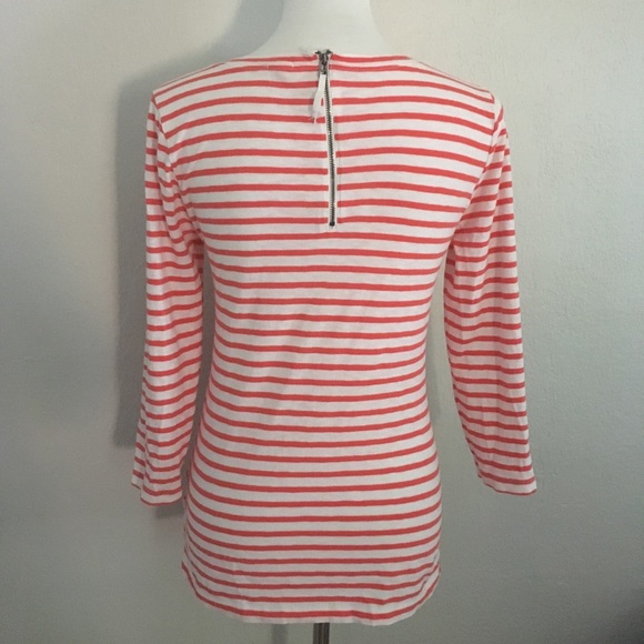 J. Crew Painter Zip Tee in Stripe - Picture 2 of 5